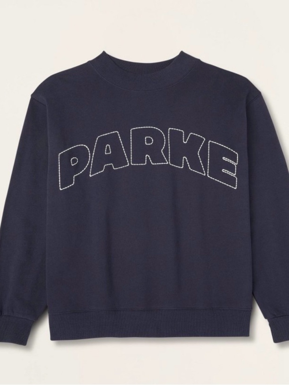 Parke x Target Mockneck Pullover Sweatshirt Navy Blue